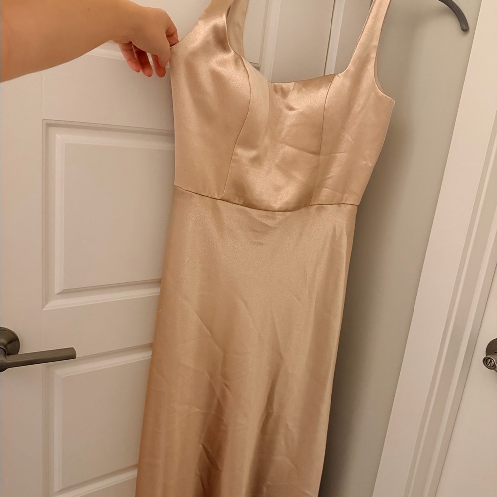 Jenny Yoo Ariana Dress in Pale Gold - Picture 3 of 5